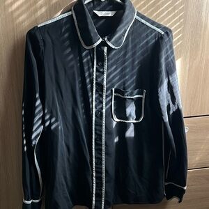 Black and white blouse by Tucker